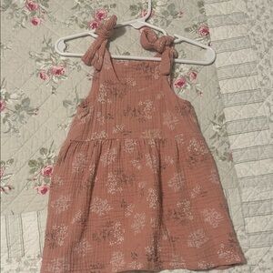 Floral Pink Sleeveless Dress